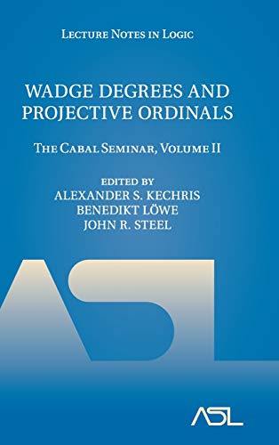 

technical/mathematics/wadge-degrees-and-projective-ordinals--9780521762038