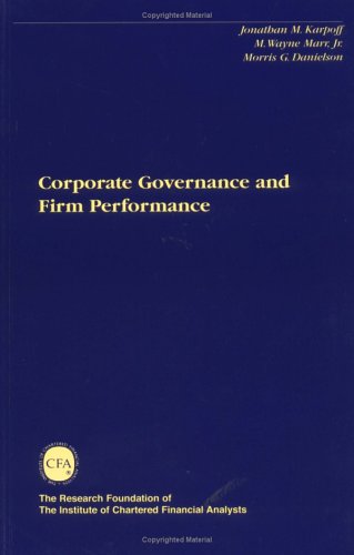 

technical/management/corporate-governance-and-firm-performance-9780943205281