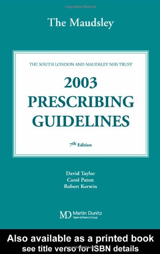 

special-offer/special-offer/the-maudsley-2003-prescribing-guidelines--9781841841762